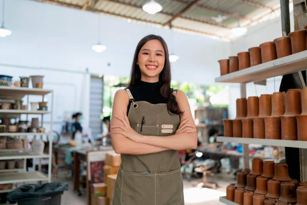 Small business owner with integrity posing